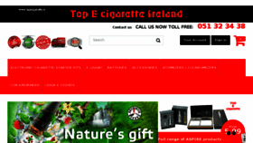 What Topecigarette.ie website looked like in 2017 (6 years ago)