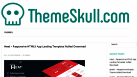 What Themeskull.com website looked like in 2017 (6 years ago)