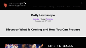 What Theastrologer.com website looked like in 2017 (6 years ago)
