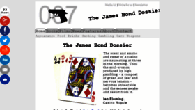 What Thejamesbonddossier.com website looked like in 2017 (6 years ago)