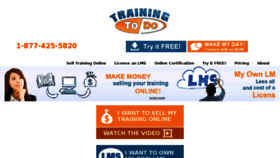 What Trainingtodo.com website looked like in 2017 (6 years ago)