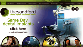 What Thesandford.com website looked like in 2017 (6 years ago)
