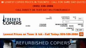 What Torontocopiers.com website looked like in 2017 (6 years ago)