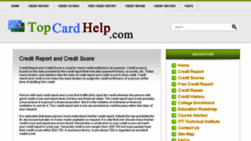 What Topcardhelp.com website looked like in 2017 (6 years ago)