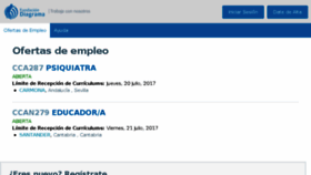What Trabajaconnosotros.fundaciondiagrama.es website looked like in 2017 (6 years ago)