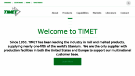 What Timet.com website looked like in 2017 (6 years ago)