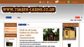 What Timber-cabins.co.uk website looked like in 2017 (6 years ago)