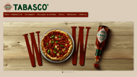 What Tabasco.de website looked like in 2017 (6 years ago)