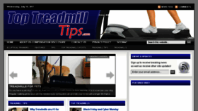 What Toptreadmilltips.com website looked like in 2017 (6 years ago)