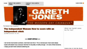 What Thegarethjones.com website looked like in 2017 (6 years ago)