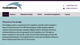 What Thornbridge.com website looked like in 2017 (6 years ago)