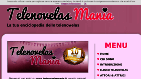 What Telenovelasmania.it website looked like in 2017 (6 years ago)