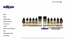 What Thevape69.com website looked like in 2017 (6 years ago)