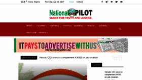 What Thenationalpilot.ng website looked like in 2017 (6 years ago)