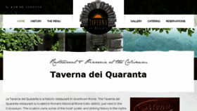 What Tavernadeiquaranta.com website looked like in 2017 (6 years ago)