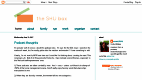 What Theshubox.com website looked like in 2017 (6 years ago)