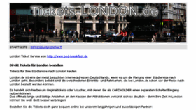 What Tickets-london.de website looked like in 2017 (6 years ago)