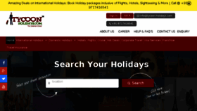 What Tycoon-holidays.com website looked like in 2017 (6 years ago)