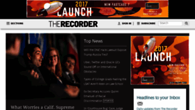 What Therecorder.com website looked like in 2017 (6 years ago)