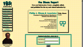 What Thebloomreport.com website looked like in 2017 (6 years ago)