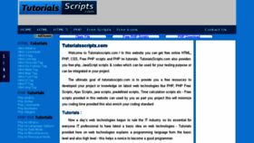 What Tutorialsscripts.com website looked like in 2017 (6 years ago)