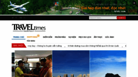 What Traveltimes.vn website looked like in 2017 (6 years ago)
