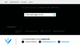 What Twittoppen.se website looked like in 2017 (6 years ago)