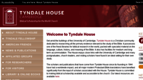 What Tyndalehouse.com website looked like in 2017 (6 years ago)