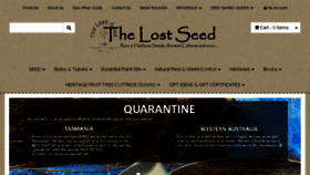 What Thelostseed.com.au website looked like in 2017 (6 years ago)