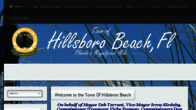 What Townofhillsborobeach.com website looked like in 2017 (6 years ago)