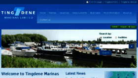 What Tingdene-marinas.co.uk website looked like in 2017 (6 years ago)