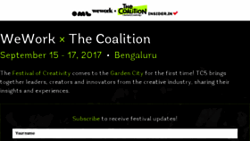 What Thecoalition.in website looked like in 2017 (6 years ago)