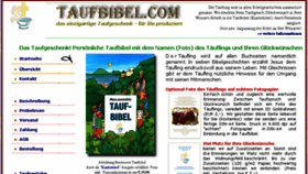 What Taufbibel.com website looked like in 2017 (6 years ago)