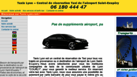 What Taxislyon.com website looked like in 2017 (6 years ago)