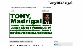 What Tonymadrigal.com website looked like in 2017 (6 years ago)