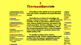 What Thornwalker.com website looked like in 2017 (6 years ago)