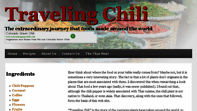 What Travelingchili.com website looked like in 2017 (6 years ago)