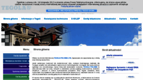 What Tegola.pl website looked like in 2017 (6 years ago)