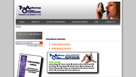 What Theasthmacenter.org website looked like in 2017 (8 years ago)