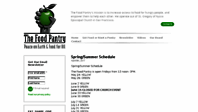 What Thefoodpantry.org website looked like in 2017 (6 years ago)