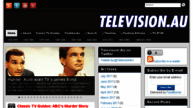 What Televisionau.com website looked like in 2017 (6 years ago)
