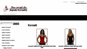 What The-corset.de website looked like in 2017 (6 years ago)