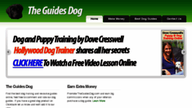 What Theguidesdog.com website looked like in 2017 (6 years ago)