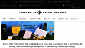 What Thornwillow.com website looked like in 2017 (6 years ago)