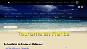 What Tourisme-france.info website looked like in 2017 (6 years ago)
