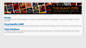 What Thegiant.org website looked like in 2017 (6 years ago)