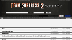 What Tf2sounds.com website looked like in 2017 (6 years ago)