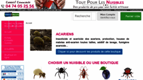 What Toutpourlesnuisibles.com website looked like in 2017 (6 years ago)