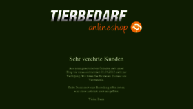 What Tierbedarf-onlineshop.de website looked like in 2017 (6 years ago)