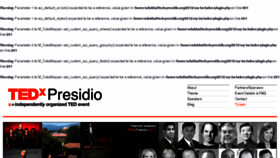 What Tedxpresidio.org website looked like in 2017 (6 years ago)